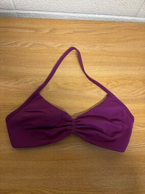 Purple/Deep Pink Halter Sports Bra